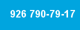 926 790-79-17 926 790-79-17